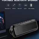 Solar Bluetooth Speaker HD Sound with 5000mAh Power Bank Function, Wireless 50H Playtime,BT5.3,TWS Pairing,IPX6 Waterproof,for Home/Outdoor/Run/Hiking/Travel/Riding/Beach/Camping/Office/Room