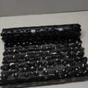 WELTRXE Non Slip Bathtub Mat 35 x 16 Inches Pebbles Shower Mats with Suction Cups, Drain Holes for Bathroom Showers, Tub, Machine Washable Bathroom Mats BPA, Latex Free Safe Tub Mats - Black