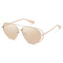 2 x YDAOWKN Retro Oversized Aviator Sunglasses for Women Men Gold Metal Trendy Aviators Sun Glasses