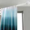 Swing Arm Curtain Rod, 47'' Long, 1.1'' Diameter, Rotate about 180 degrees, Detachable Ball Finial, White, 1 piece