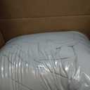 Masaca Oversized King Comforter 128x120,Linen Like Textured Ruched Shabby Boho Chic Bedding Comforter Set,3Pcs Extra Large King Size Ruffle Luxury Fluffy Bedroom Comforter Sets Lightweight