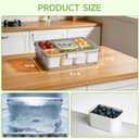 Chilled Portable Snackle Box container, Divided Serving Tray, Beach Essentials Insulated Container with Reusable Ice Pack & Bag Keep Food Hot or Cold On the Go for Adult