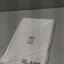 Elegant Plastic Serving Tray & Platter Set (6pk) - White & Gold Rim Disposable Serving Trays & Platters for Food - Weddings, Upscale Parties, Dessert Table, Cupcakes - 8 x 12.85 inches