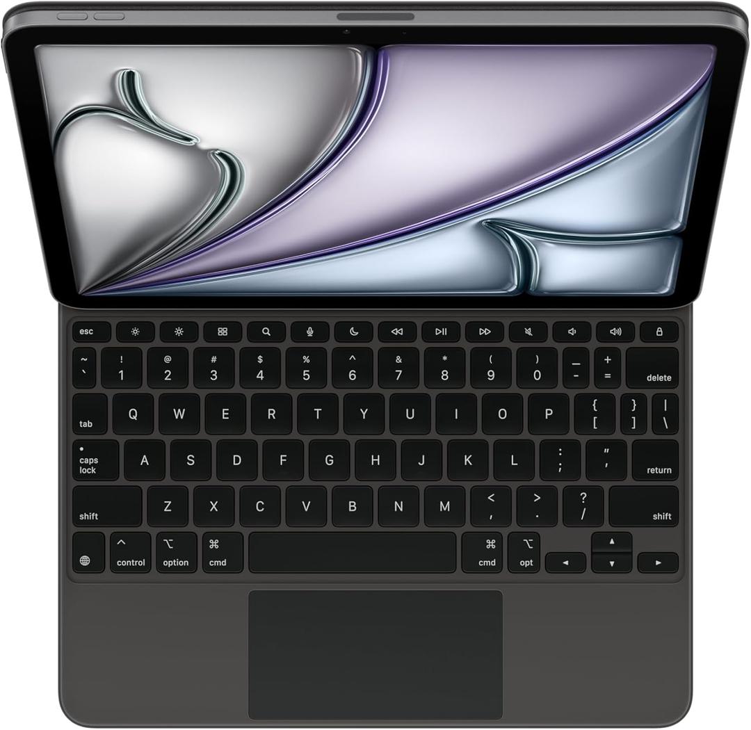 Apple Magic Keyboard: Keyboard and Case for iPad Air 11-inch (M2, M3, and M4) and iPad Air (4th and 5th Generation), US English Black