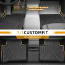 Floor Mats for Alfa Romeo Stelvio & Stelvio Quadrifoglio 2018-2025, Floor Mats for Stelvio Base Ti Veloce, 2 Row Floor Mats & Cargo Mat(with Subwoofer), TPE Anti-Slip Stelvio Mats Accessories