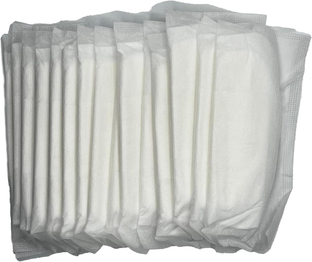 Chicken Diapers Disposable Linings - 15 Sticky Pad Linings (for use in a Reusable Chicken Diaper) - Leakproof, Unscented by Uni Infinity (Disposable Pads, One Size, 15 Count)