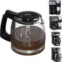 12-Cup Coffee Pot Replacement Compatible with Hamilton Beach Flexbrew Models: 49902, 49915, 49905C, CM4309, 49317, 49467, 49611, 49904, 49934, 46230, 46290, 46293, 46294, 46299, Part Number: 990136800