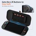 COOWPS for Nintendo Switch 2 Case, Odorless Felt Hard Shell Protection