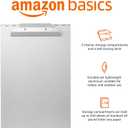 Amazon Basics Metal Clipboard with 2 Compartments, Letter Size, 250 Sheet Storage Capacity, Office Supplies, Silver, 14.09 x 9.21 x 2.6 inches