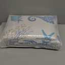Coastal Quilt Set Full/Queen Size - Lightweight Microfiber Reversible Bedspread, 90''x98'', Sky Blue, Includes 2 Shams