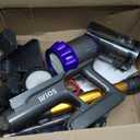 Cordless Vacuum Cleaner,600W 50KPA 65Mins Self-Standing Vacuum Cleaners for Home, Stick Vacuum Cordless with Wall Mount Charging, LED Display, Upgraded Roller Brush for Carpet, Pet Hair, Hardwood Floor (Gold)