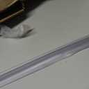 Frameless Shower Door Bottom Seal Shower Sweep with Drip Rail for 3/8" Glass,36" Long, Vinyl, Clear