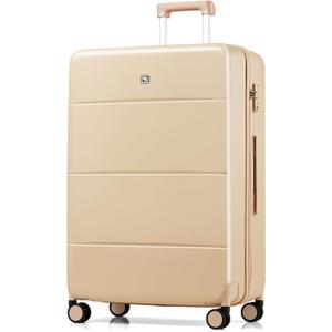 Hanke 28 Inch Luggage Large Suitcase with Spinner Wheels Tsa Luggage Hard Case Suitcases for Women Men Rolling Checked Luggage(Cuba Sand) Hanke 28 Inch Luggage Large Suitcase with Spinner Wheels Tsa Luggage Hard Case Suitcases for Women Men Rolling Checked Luggage(Cuba Sand)