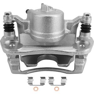 MAYASAF 19B2662 Front Right Brake Caliper Passenger Side Caliper Assembly Fit for Honda 2002-2004 CR-V, 2003-2011 Element, w/Mounting Bracket & Metal Piston