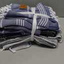 GOLD CASE HOME COLLECTION Bundle of LYCIA Beach and Hand Towel - Set of 6 - Multi Dark Colors