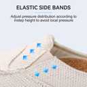 Vanessa Womens House Shoes with Arch Support, Orthopedic Casual Slippers with Comfortable Velvet Lining, Slip On Slipper Shoes for Women Indoor & Outdoor Walking (6, Off-white)