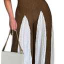 LKOUS Women's Summer Casual Strap Sleeveless Jumpsuits Loose Stretchy Wide Leg Long Pants Rompers One piece outfits (X-Large, Brown)