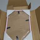 Space Art Deco Double 5x7 Picture Frame, 2 5x7 Folding Photo Frame, Standing Vertically on Desktop or Tabletop, Home Decorative Christmas Holiday Gift, Pink