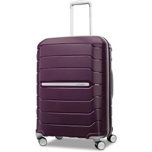 Samsonite Freeform Medium Luggage with Dual 360 Spinner Wheels - Checked Suitcase - TSA Lock, Airline-Approved - Lightweight Durable Polypropylene Expandable Hardshell - Amethyst Purple