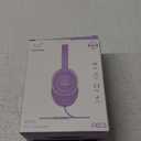 Kids Headphones, Wired Headphones for Kid with Safe Volume Limiter, Kid Headphone with Cord 3.5mm Jack, On-Ear Girls Boys Toddler Headphone for School (Purple)