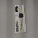 Smart Watches for Fitness Women Men : Smart Watch for iPhone&Android Bluetooth Call with 30 Day Life Sleep for SpO2 Heart Rate Monitor,IP68,Fitness Tracker with 120+Sport,Reloj Inteligente, 2 Bands (Argent)