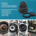 NuIth 6.5 inch Speaker Foam Rings, 6.5Foam Speaker Enhancer, High Rebound Sponge Bass Blocker Kit, Self Adhesive Car Door Speaker Foam Baffles Enhancer, 4PCS