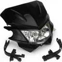 AnXin Dirt Bike LED Headlight,Motorcycle Head Light Universal for KLX300 KX250 KLX140 KLX230R KLX300R KLX110 KX125 KX450F KX250F KDX200 Dirt Pit Bike Supermoto Black