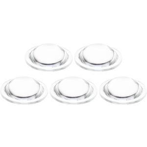 PATIKIL Diameter 45mm Height 14.5mm Flat Convex Lens, 5 Pcs Acrylic LED Optical Convex Condenser Lens for LED Flashlight Bike Head Lamp, Transparent