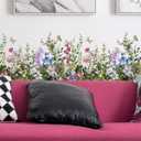 4 Pieces Flowers Wall Decals Vinyl Flowers Wall Stickers Removable Floral Murals Peel and Stick Colorful Flower Decor for Girls Bedroom Living Room Nursery (Vibrant)