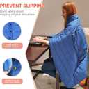 Portable USB Heated Blanket, 3 Heat Settings USB Heated Blanket Throw 3Hrs Auto Off 5V/2A,54"x38"Overheat Protection Portable Electric Blanket Wrap Machine Washable(Battery Pack Not Included)