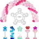 Balloon Clips(120 pcs), Tinabless Balloon Connectors for Decor Balloons Arch, Balloons Column Stand and Flowers - Birthday, Wedding, Baby Shower Party Decorations