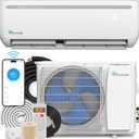 YITAHOME 9000 BTU Mini Split Air Conditioner Heat Pump System, 19 SEER2 115V Ductless Inverter System with Wi-Fi & Alexa Compatibility, Covers Up to 450 Sq. Ft, Complete Installation Kit Included