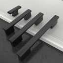 Amerdeco 10 Pack Matte Black Cabinet Knobs 2 Inch (50MM) Single Hole Cabinet Pulls Kitchen Cabinet Knobs Drawer Knobs ZH0026