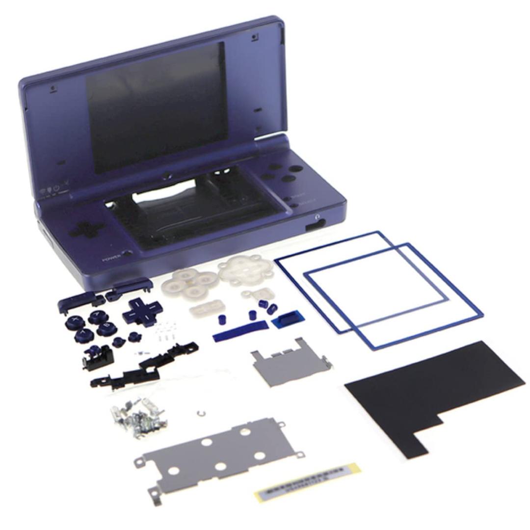 For Replacement NDSi Full Housing Cover Case Shell with Complete Buttons Accessories for Nintendo DSi NDSi Game Console Deep Blue
