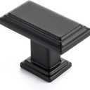 Ravinte Cabinet Knobs Rectangular Kitchen Drawer Knobs for Cabinets and Dresser (Matte Black, 30 Pack)