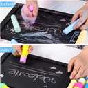 Outus 10 Pieces Railroad Chalk Holder Plastic Adjustable Chalk Clip for Teachers Office
