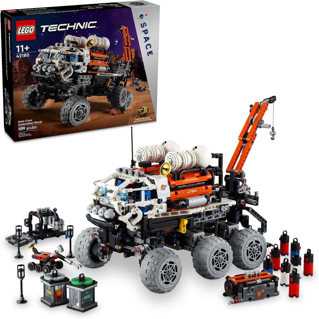 LEGO Technic Mars Crew Exploration Rover Building Toy - Build & Display for Room Decor - Gift for Christmas - Set for Boys & Girls, Ages 11+ Years - 42180