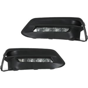 Silscvtt 1 Pair Front Fog Lights Assembly Replacement for Honda Accord Sedan 2018 2019 Left and Right Side with Bezel Switch 33950TVAA01 33900TVAA01