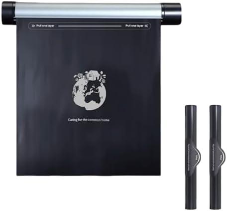 HwCknPT Roller Type Trash can, Aluminium Alloy Rotating Store Design Garbage Can for car, Car Trash Bag Hanging car Trash can Waterproof Gray HwCknPT Roller Type Trash can, Aluminium Alloy Rotating Store Design Garbage Can for car, Car Trash Bag Hanging car Trash can Waterproof Gray