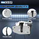 HHCSOP Rear Right Passenger Side Door Lower Lock Latch & Cable Replacement for 1997 1998 1999 2000 2001 2002 2003 2004 Ford F150 F250 HD Super Duty Lobo Heritage Extended Cab Pickup, 6L3Z-18264A00-C