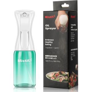 Mistifi Olive Oil Sprayer for Cooking, 150ml Glass Oil Sprayer Bottle, Fine Mist Spray for Air Fryer, Nonstick Frying, BBQ, Salad, Refillable & Leakproof Dispenser (Light Protection PS640)