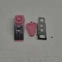 Portable Door Lock & Door Stop Alarm Set, Dual Protection Home Security Door Kit, Travel Hotel Door Lock Devices Pocket Self Defensey Tools for Traveling Hotel Home Apartment,Pink