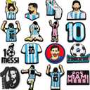 16PCS Fridge Magnets Refrigerator Sport Start 10 World Cup Decorations Merchandise 2026 Soccer Magnets Whiteboard Magnetic for Long Lasting Use for Locker and All Types of Magnetic Surfaces