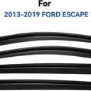 Window Visors Rain Guards Shield for 2013 2014 2015 2016 2017 2018 2019 Ford Escape, Out-Channel Window Vent Wind Deflectors Visors Shades for 13-19 Escape
