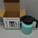 34Oz Thermal Coffee Carafe for Hot/Cold, Stainless Steel Thermos Carafes for Hot Liquids, Dustproof Insulated Hot Water Carafe for Party/Home,Seafoam