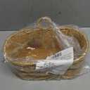 Kichvoe Wall Mounted Storage Basket Plastic Hanging Basket for Kitchen Balcony Bathroom 6.1X6.7X6.1 Inch Wall Hanging Organizer for Vegetables Fruit and Small Items