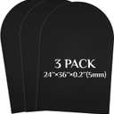 Novabright 3 Pcs Arched Foam Board 24 x 36 Inches PVC Foam Poster Board Waterproof for Signs School Projects Handicrafts Artistic Creation Indoor Outdoor (Black)