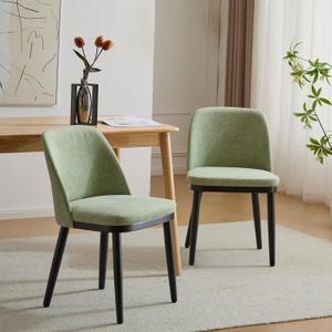 Christopher Knight Home Set of 2 Ringo Fabric Upholstered Dining Chairs, Rubberwood Frame, Curved Backrest, Foam-Filled Cushion, Armless Accent Chair/Side Chair for Dining Room/Kitchen, Mint+Black Christopher Knight Home Set of 2 Ringo Fabric Upholstered Dining Chairs, Rubberwood Frame, Curved Backrest, Foam-Filled Cushion, Armless Accent Chair/Side Chair for Dining Room/Kitchen, Mint+Black