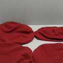 BUYUE 4 Pcs Bar Stool Covers, Luxury Fabric Dia.14-16" Round Stretchy Crease-Resistant Washable Jacquard Dustproof Stool Seat Slipcover, M-Burgundy-Set of 4