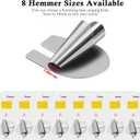 TIGARI Sewing Rolled Hemmer Foot, 8 Sizes Rolled Hem Presser Foot, Wide Rolled Hem Pressure Foot Sewing Machine Feet Hemming Machine Hand Sewing Machine Sewing Accessories